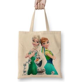 Baskı Dükkanı Elsa ve Anna 3 Bez Çanta