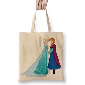 Baskı Dükkanı Elsa ve Anna Bez Çanta