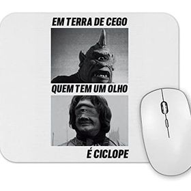Baskı Dükkanı Em Terra De Cego Camiseta Branca Mouse Pad
