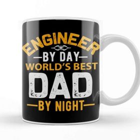 Baskı Dükkanı Engineer Dad Engineer And Father Porselen Beyaz Kupa Bardak