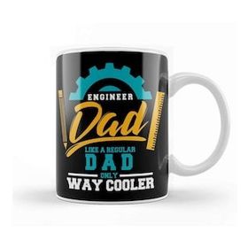 Baskı Dükkanı Engineer Dad Like A Regular Dad Only Way Cooler Porselen Beyaz Kupa Bardak