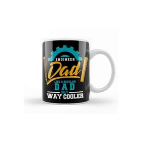Baskı Dükkanı Engineer Dad Like A Regular Dad Only Way Cooler Porselen Beyaz Kupa Bardak