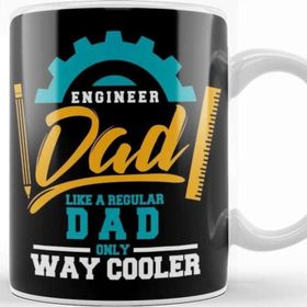 Baskı Dükkanı Engineer Dad Like A Regular Dad Only Way Cooler Porselen Beyaz Kupa Bardak