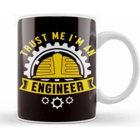 Baskı Dükkanı Engineer Mechanical Engineering Construction Machine Science Porselen Beyaz Kupa Bardak