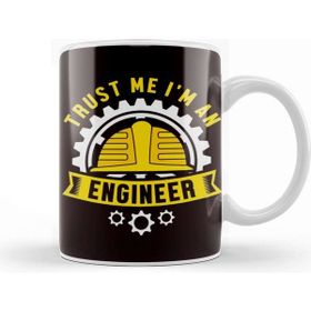 Baskı Dükkanı Engineer Mechanical Engineering Construction Machine Science Porselen Beyaz Kupa Bardak