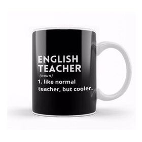 Baskı Dükkanı English Teacher Defined 01 Porselen Beyaz Kupa Bardak