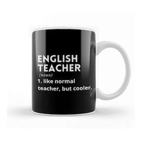 Baskı Dükkanı English Teacher Defined 01 Porselen Beyaz Kupa Bardak
