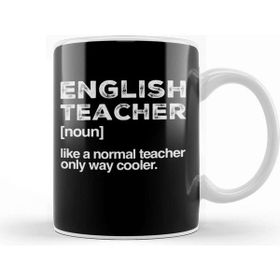 Baskı Dükkanı English Teacher Defined Porselen Beyaz Kupa Bardak