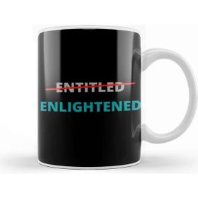 Baskı Dükkanı Entitled Not Enlightened Yes Porselen Beyaz Kupa Bardak