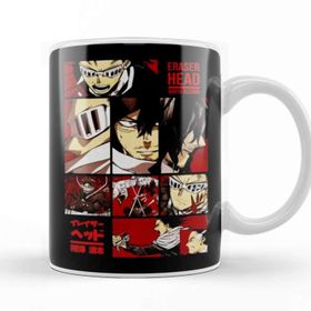 Baskı Dükkanı Eraser Head Desing My Hero Academia Porselen Beyaz Kupa Bardak