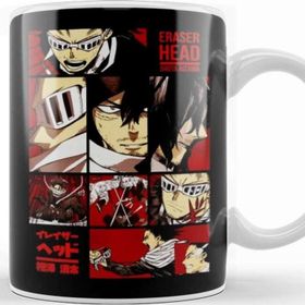 Baskı Dükkanı Eraser Head Desing My Hero Academia Porselen Beyaz Kupa Bardak