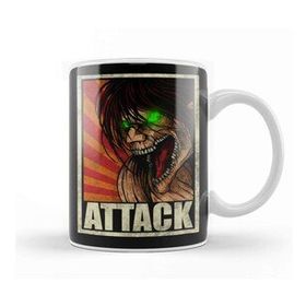 Baskı Dükkanı Eren Jaeger Attack Porselen Beyaz Kupa Bardak