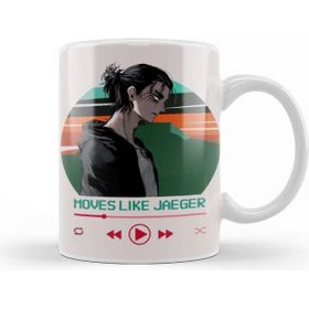 Baskı Dükkanı Eren Jaeger Moves Like Jaeger Porselen Beyaz Kupa Bardak