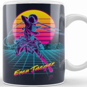 Baskı Dükkanı Eren Jaeger Retro Eren Porselen Beyaz Kupa Bardak