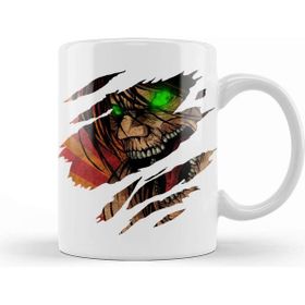 Baskı Dükkanı Eren Titan Attack On Titan Eren Jaeger 01 Porselen Beyaz Kupa Bardak