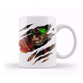 Baskı Dükkanı Eren Titan Attack On Titan Porselen Beyaz Kupa Bardak