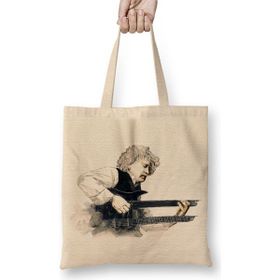 Baskı Dükkanı Erkan Oğur Illustrasyon Bez Kadın Günlük Çanta