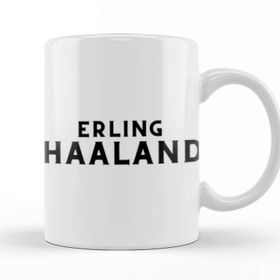 Baskı Dükkanı Erling Haaland Porselen Beyaz Kupa Bardak