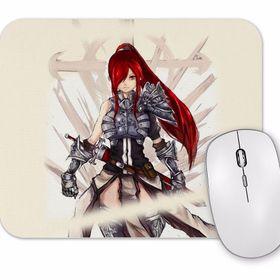 Baskı Dükkanı Erza Scarlet Fairy Tail Anime Battle Ready Mouse Pad