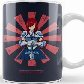 Baskı Dükkanı Erza Scarlet Retro Japanese Fairy Tail Kupa