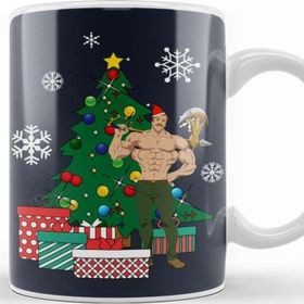 Baskı Dükkanı Escanor Around The Christmas Tree Seven Deadly Sins Kupa
