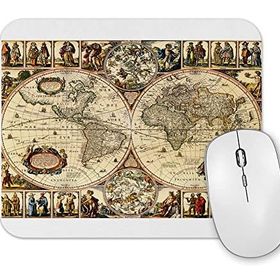 Baskı Dükkanı Eski Dünya Haritası 2 Mouse Pad