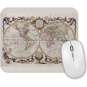 Baskı Dükkanı Eski Dünya Haritası Mouse Pad