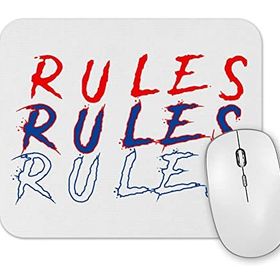 Baskı Dükkanı Estampa Rules Mouse Pad