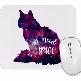 Baskı Dükkanı Eu Preciso De Espaço Cat Kedi Mouse Pad