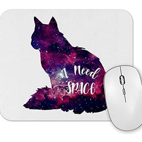 Baskı Dükkanı Eu Preciso De Espaço Cat Kedi Mouse Pad