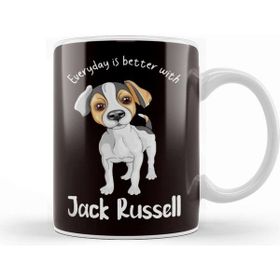 Baskı Dükkanı Everyday Better With Jack Russel Terrier Dogs Fans Kupa