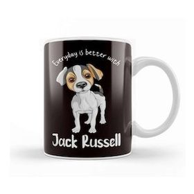 Baskı Dükkanı Everyday Better With Jack Russel Terrier Dogs Fans Kupa