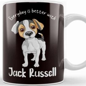 Baskı Dükkanı Everyday Better With Jack Russel Terrier Dogs Fans Kupa