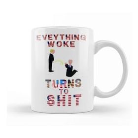 Baskı Dükkanı Everything Woketurns To Shit Donald Trump Kupa