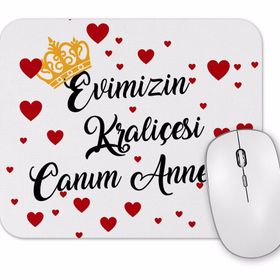 Baskı Dükkanı Evimizin Kraliçesi Canım Annem Mouse Pad
