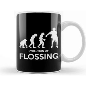 Baskı Dükkanı Evolution Of Flossing Kupa
