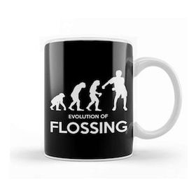 Baskı Dükkanı Evolution Of Flossing Kupa