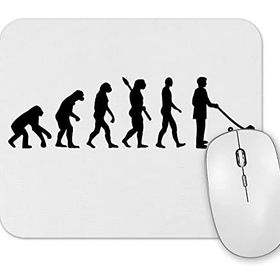 Baskı Dükkanı Evolution Pug Evrim Köpek Mouse Pad