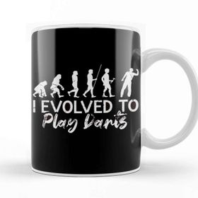 Baskı Dükkanı Evolved To Play Darts Dartist Dart Player Team Throwing Kupa Beyaz