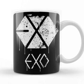 Baskı Dükkanı Exo Grunge Spraypaınt Kupa Bardak Porselen