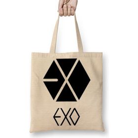Baskı Dükkanı Exo Planet Bez Uzun Saplı Krem Rengi Çanta