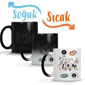 Baskı Dükkanı Exo Planet Sihirli Porselen Kupa