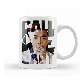 Baskı Dükkanı Exo Suho Call Me Baby Typography Porselen Beyaz Kupa Bardak