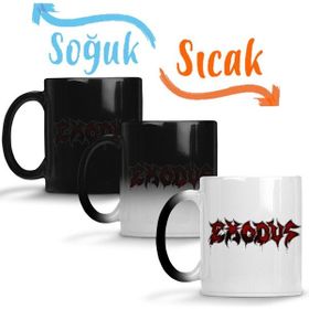 Baskı Dükkanı Exodus Slayer Testament Metallica Overkill Sodom Sihirli Porselen Kupa