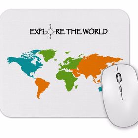 Baskı Dükkanı Explore the World Mouse Pad
