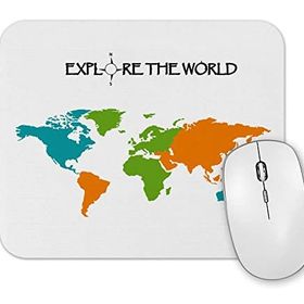 Baskı Dükkanı Explore the World Mouse Pad