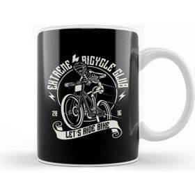 Baskı Dükkanı Extreme Bicycle Club Beyaz 330 ml Porselen Kupa Bardak