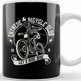 Baskı Dükkanı Extreme Bicycle Club Beyaz 330 ml Porselen Kupa Bardak