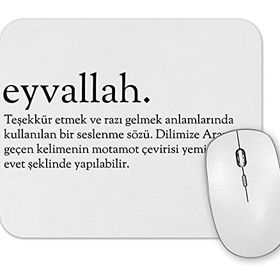Baskı Dükkanı Eyvallah Kelime Mouse Pad