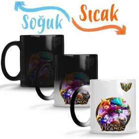 Baskı Dükkanı Ezreal Lol League of Legends Sihirli Porselen Kupa